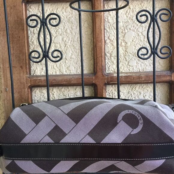 Lancel Shoulder Bag Brown Made in France - Picture 5 of 7